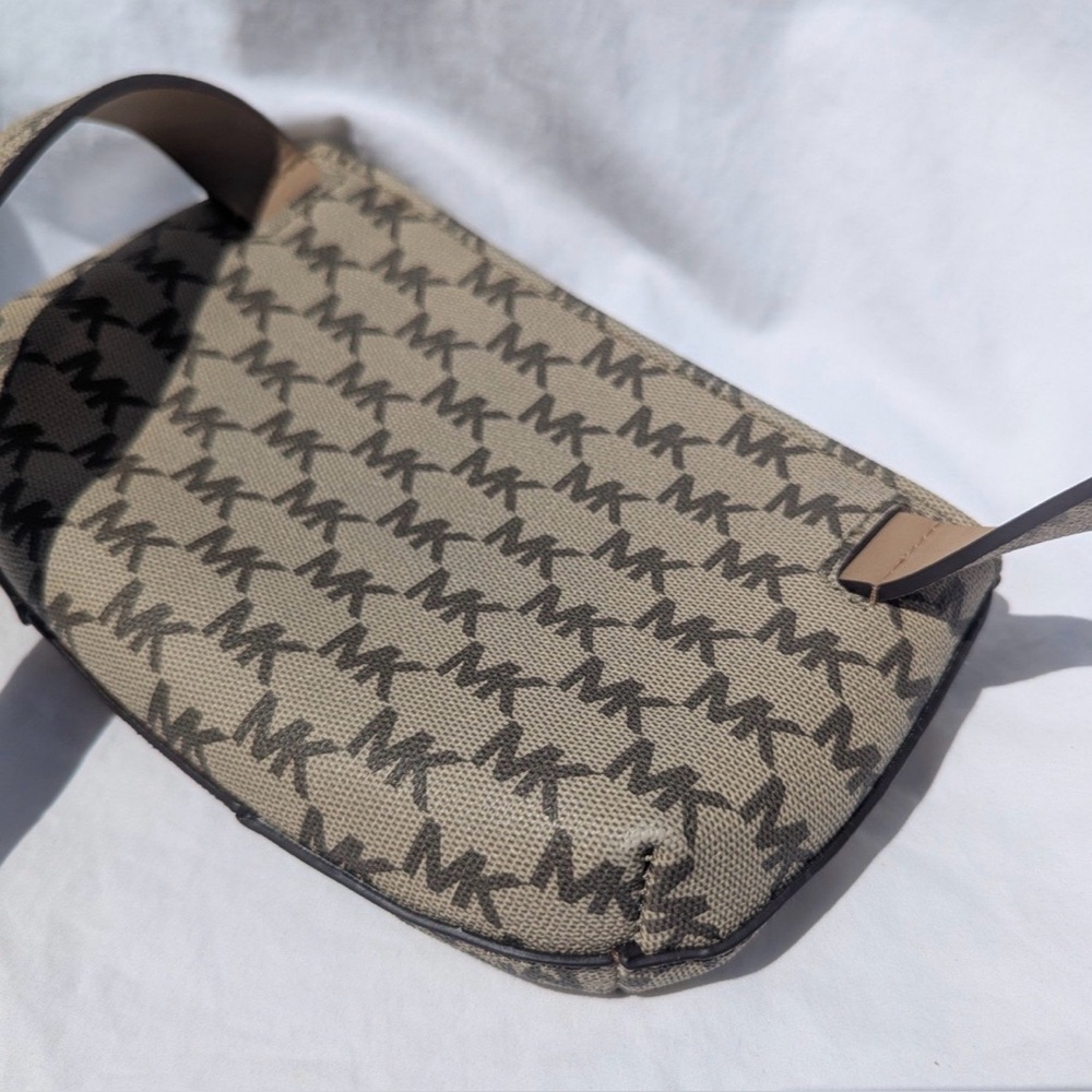 Michael Kors Signature MK Logo Belt Bag Brown/Gold Large/XL - Picture 4 of 8